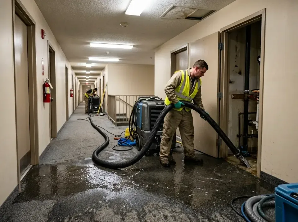 multi-unit-apartment-hallway-f-005 — frequently asked questions, Emergency Burst Pipe Water Extraction & Removal in Blountvi…